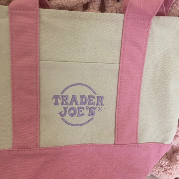 Pink trader joes mini tote and insulated bag bundle - Picture 3 of 3